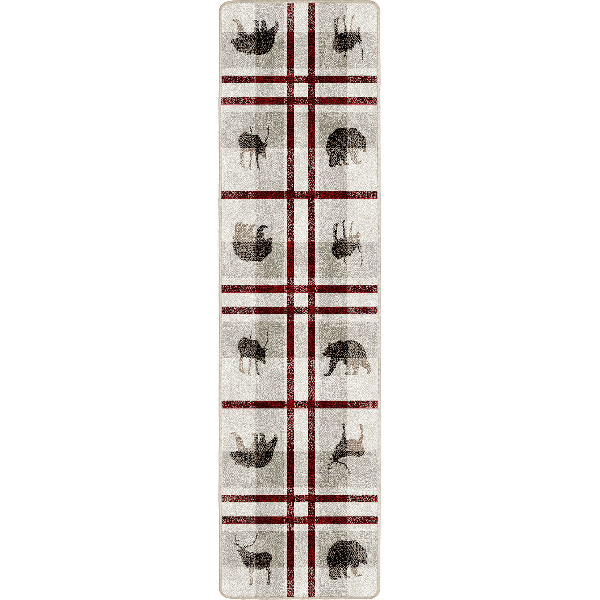 Image of an area rug, Rio Vista - Red Stripe