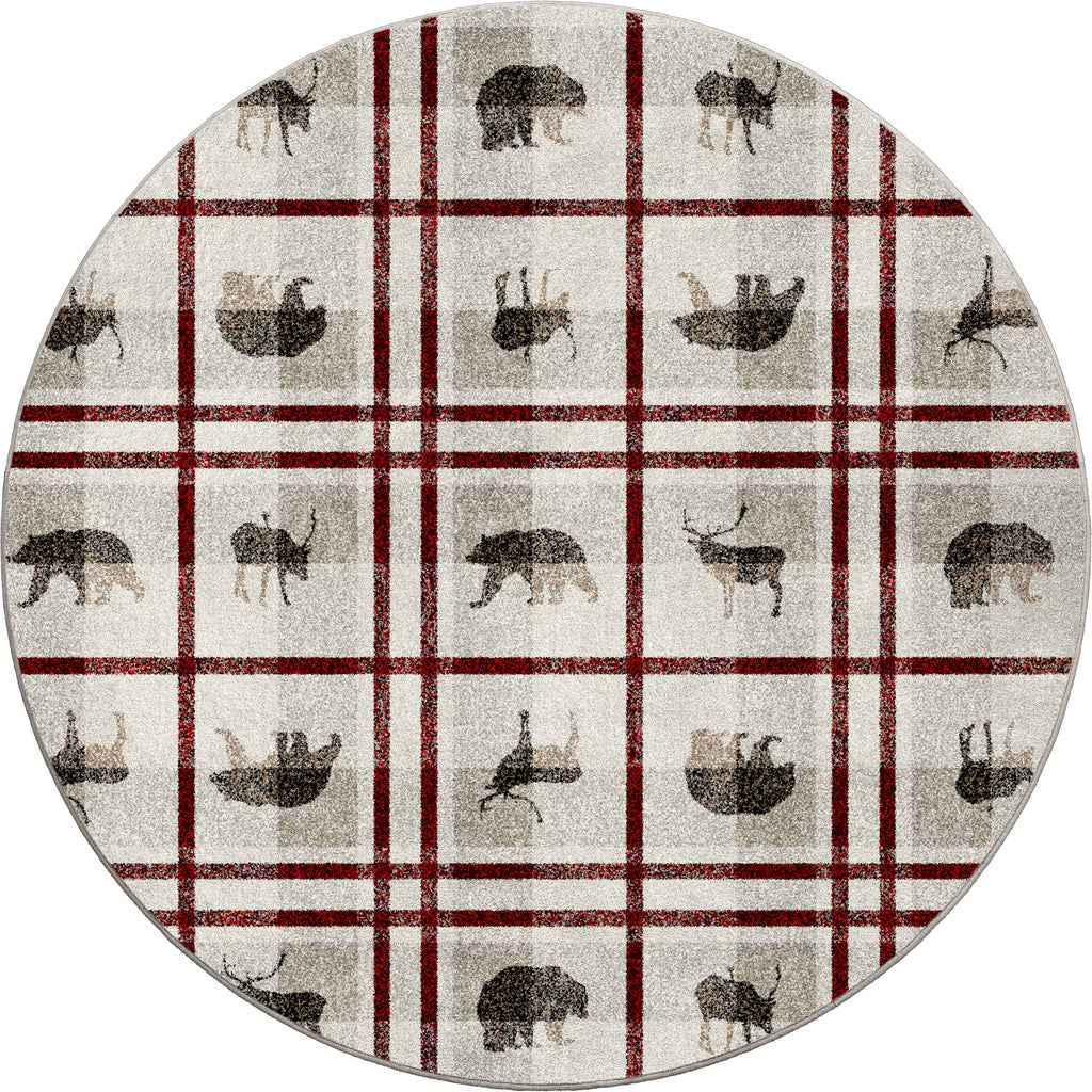 Image of an area rug, Rio Vista - Red Stripe