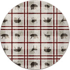 Image of an area rug, Rio Vista - Red Stripe