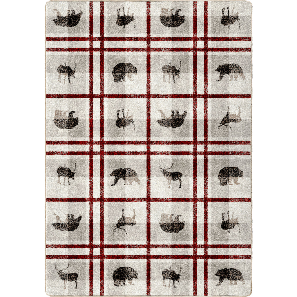 Image of an area rug, Rio Vista - Red Stripe