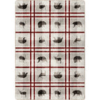 Image of an area rug, Rio Vista - Red Stripe