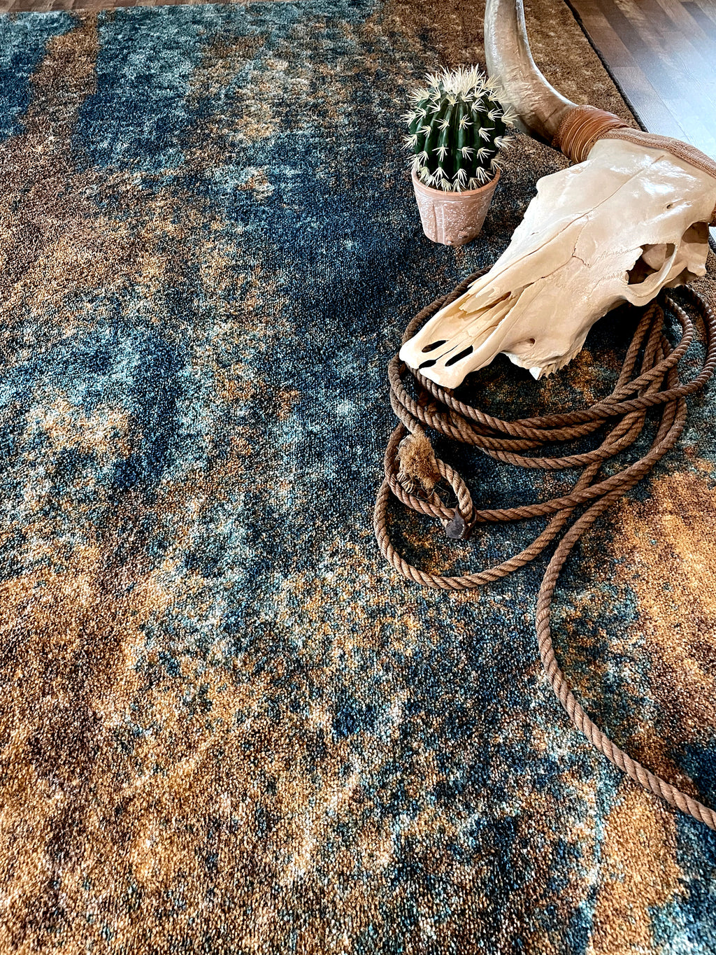 Image of an area rug, Mystic - Turquoise Splash