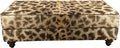 Authentic Giraffe Wild Exotic Safari Hide Western Ottoman