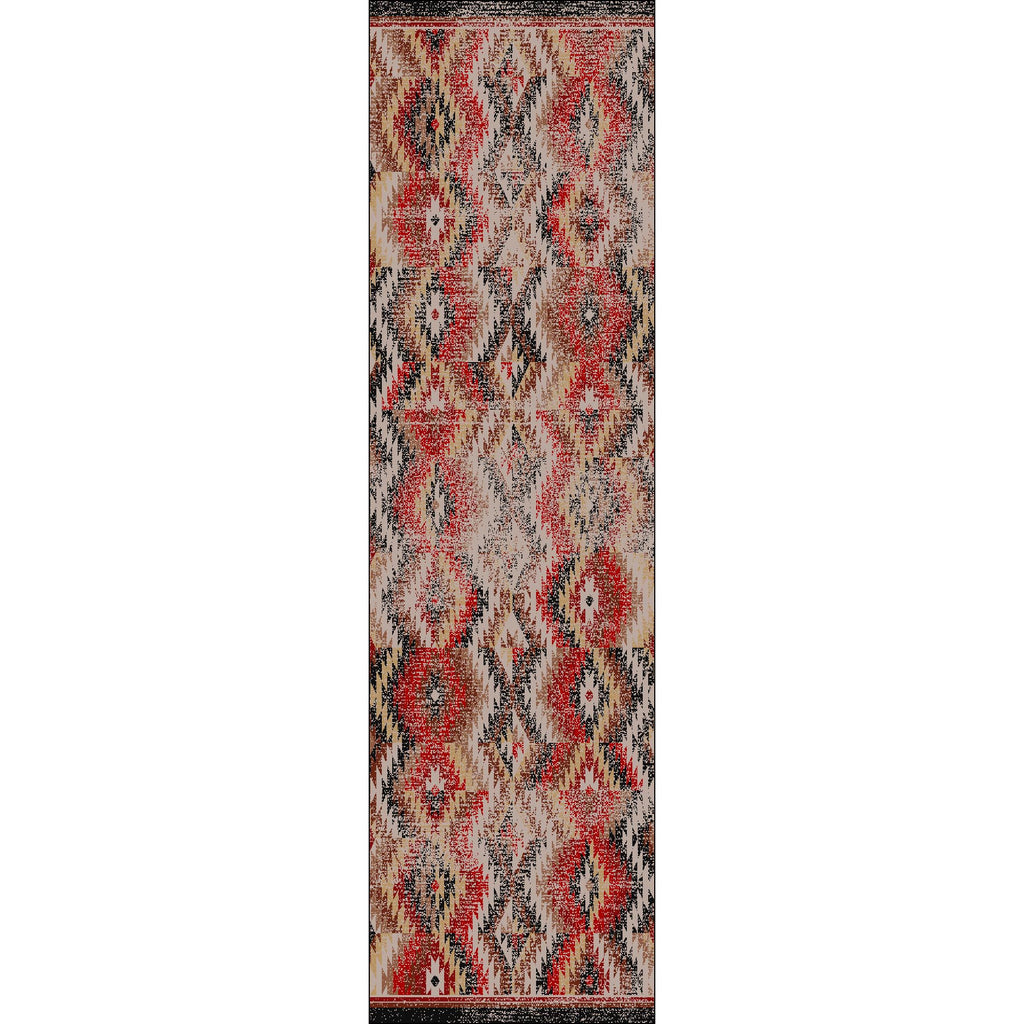 Image of an area rug, Just Praying - Distressed Red