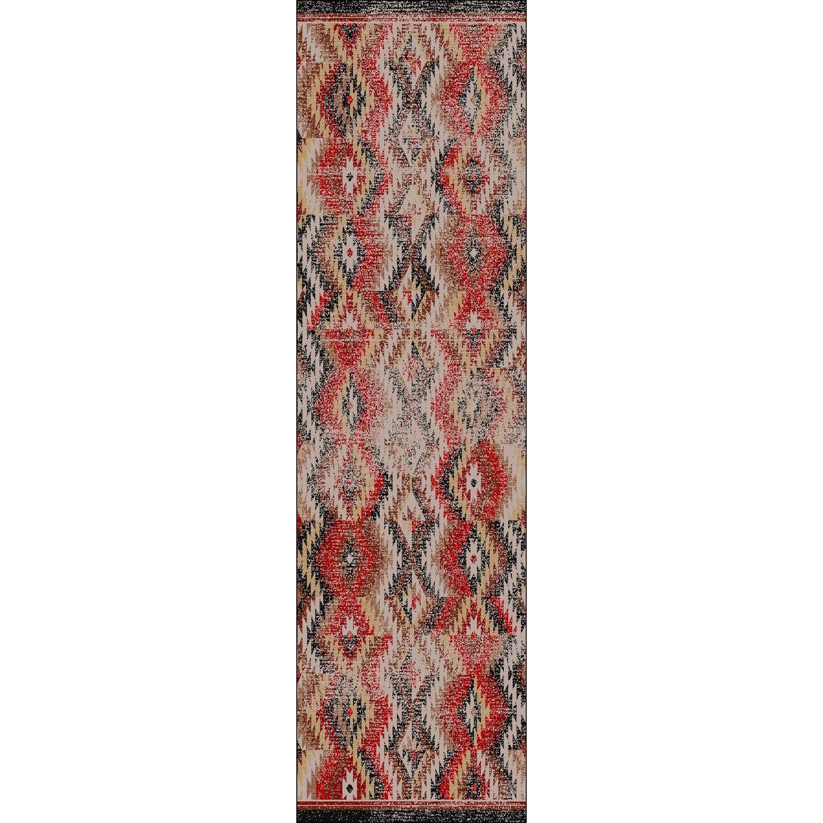Image of an area rug, Just Praying - Distressed Red