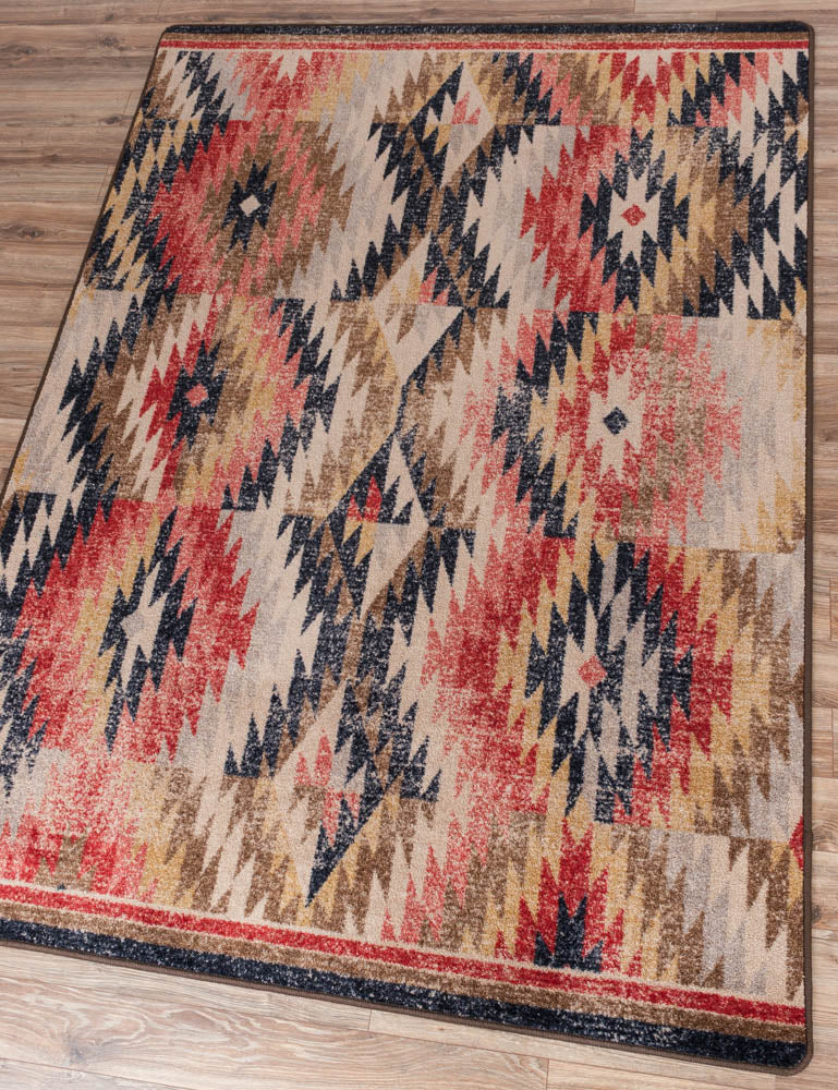 Image of an area rug, Just Praying - Distressed Red