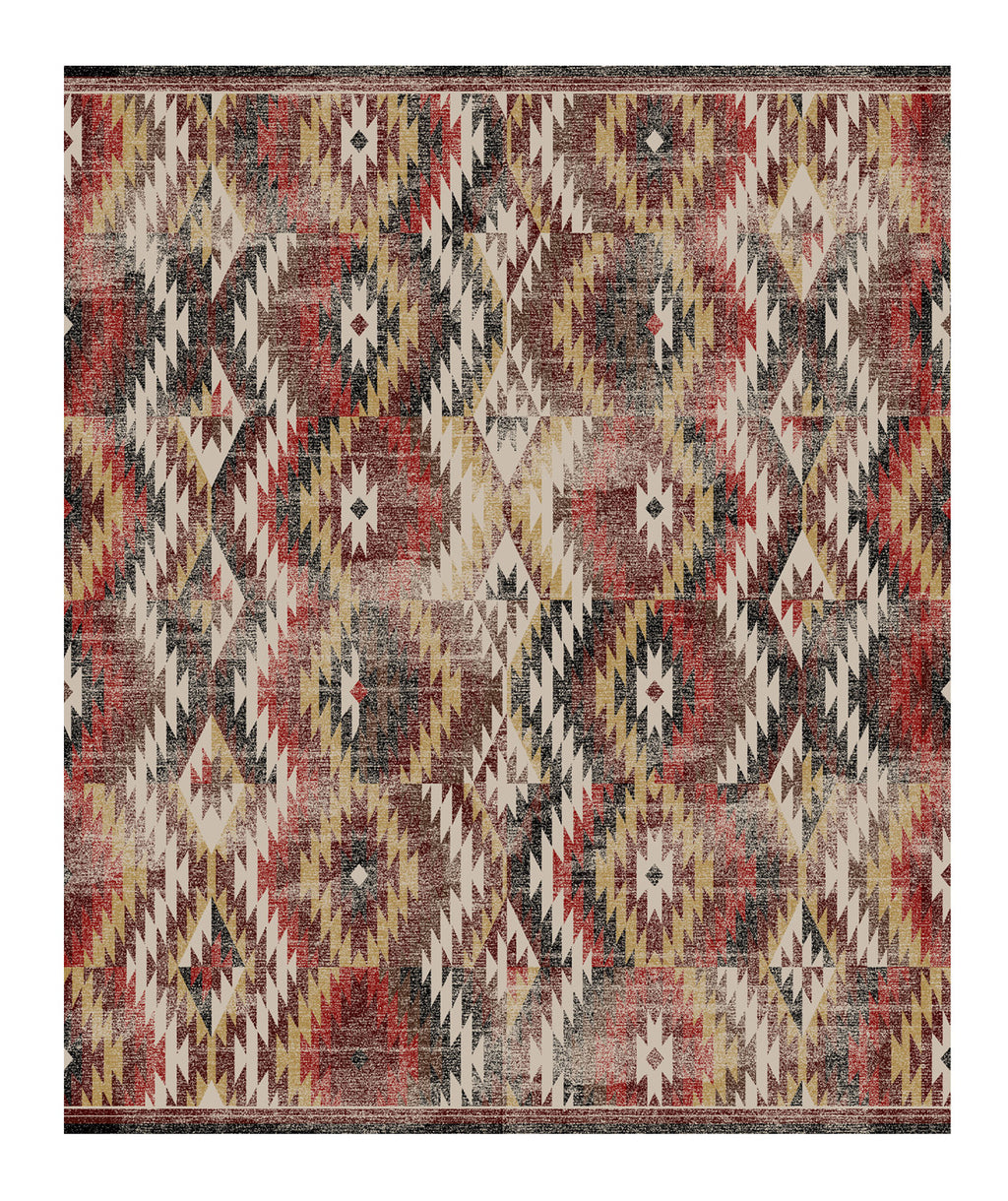 Image of an area rug, Just Praying - Distressed Red