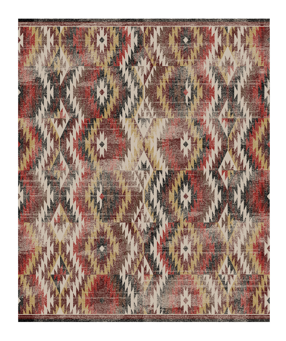 Image of an area rug, Just Praying - Distressed Red