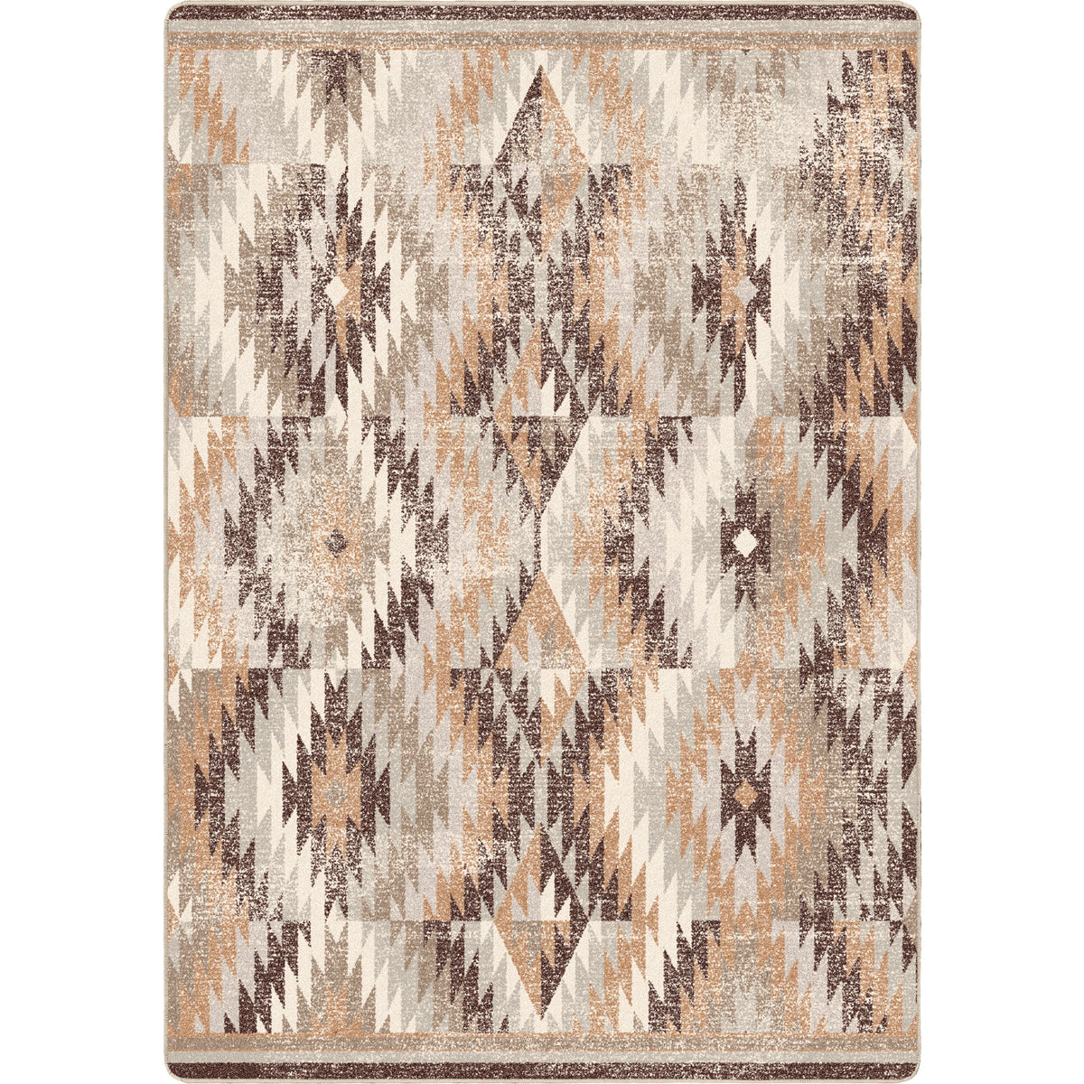 Image of an area rug, Just Praying - Distressed Natural