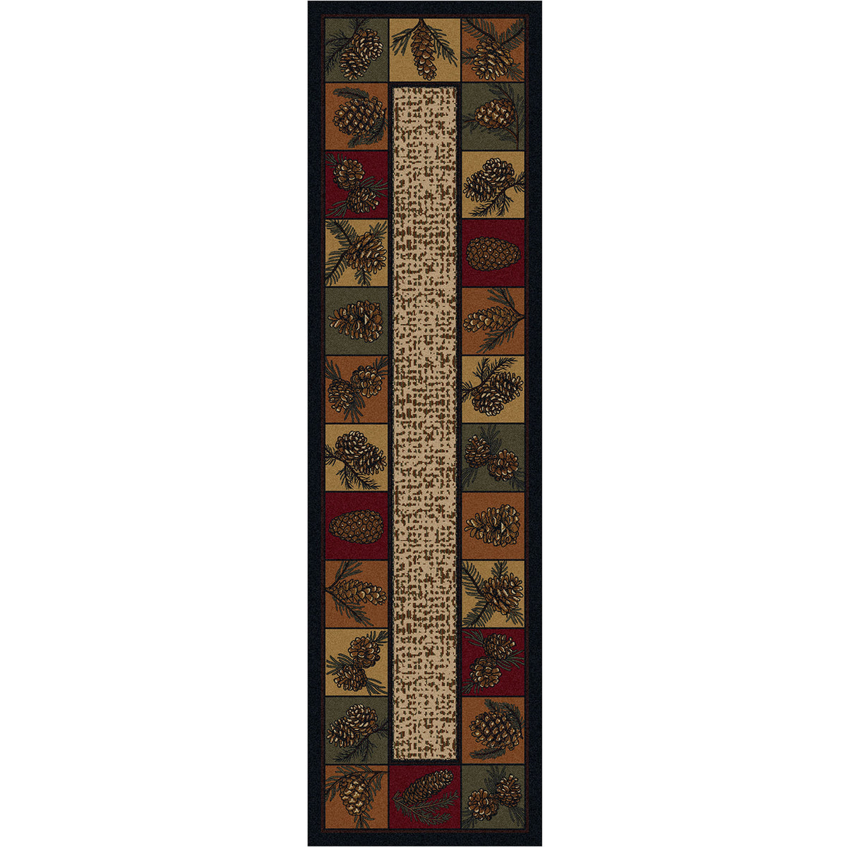 Image of an area rug, Kindred Cones OKA - Rustic