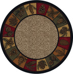 Image of an area rug, Kindred Cones OKA - Rustic