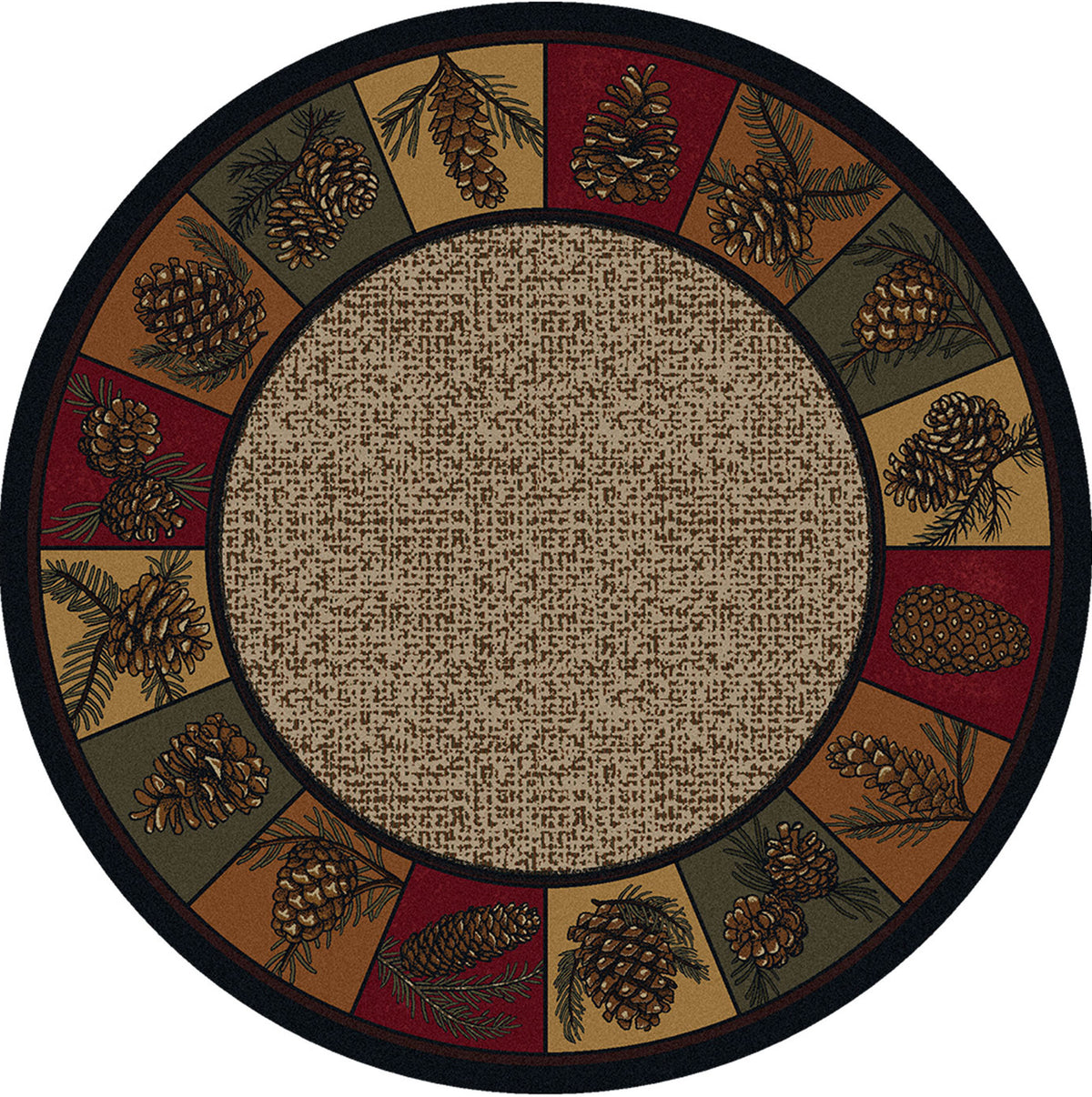 Image of an area rug, Kindred Cones OKA - Rustic