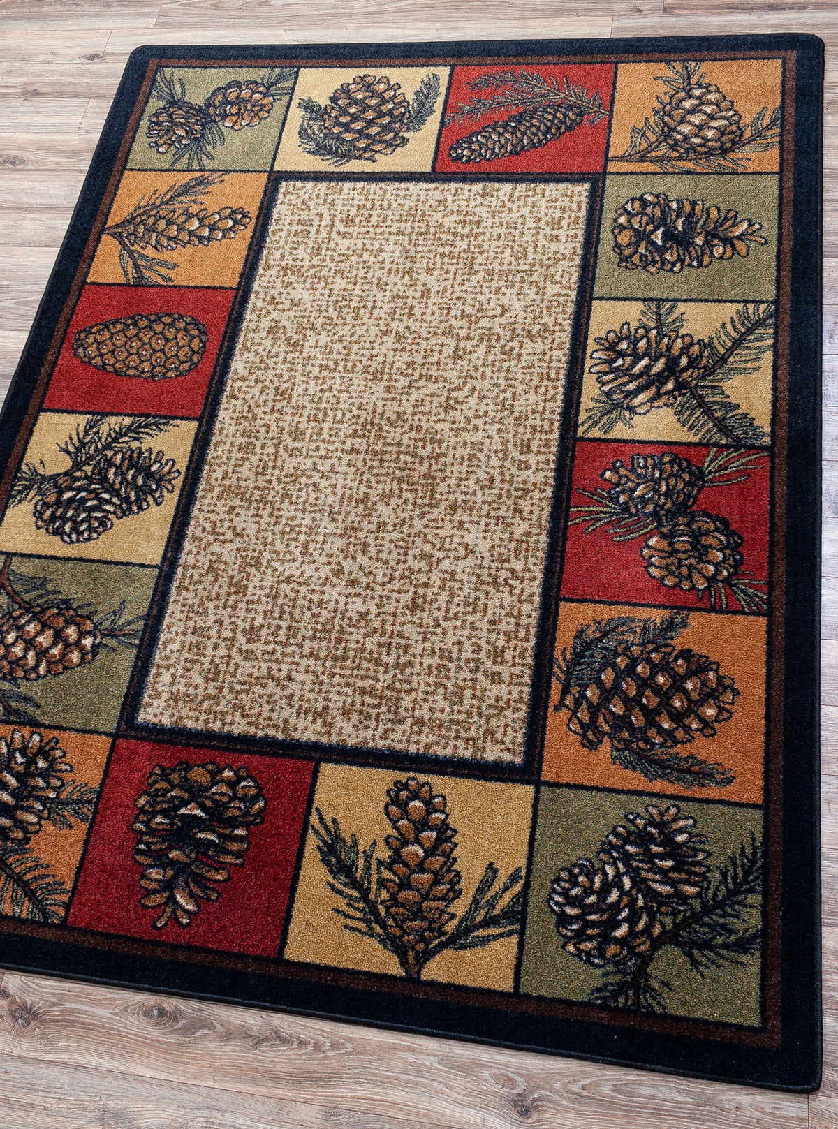 Image of an area rug, Kindred Cones OKA - Rustic