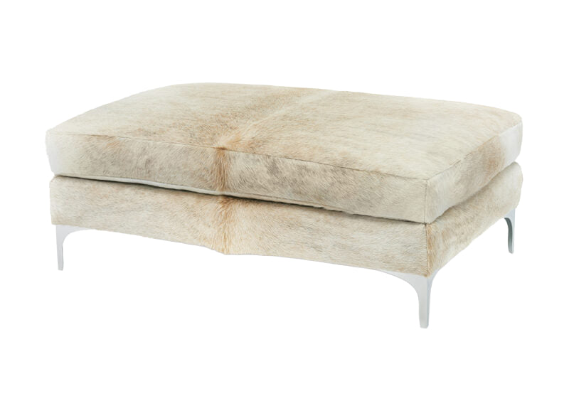 Lauren Chrome Rectangular Ottoman