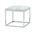 Lark Chrome Ottoman