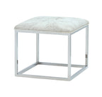 Lark Chrome Ottoman