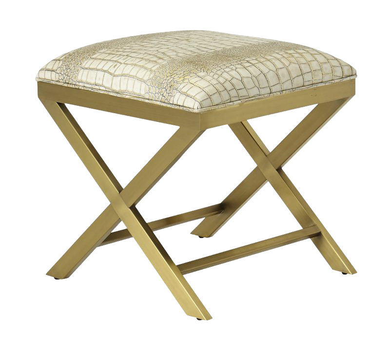 Anya Brass Ottoman