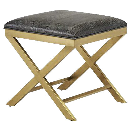 Anya Brass Ottoman