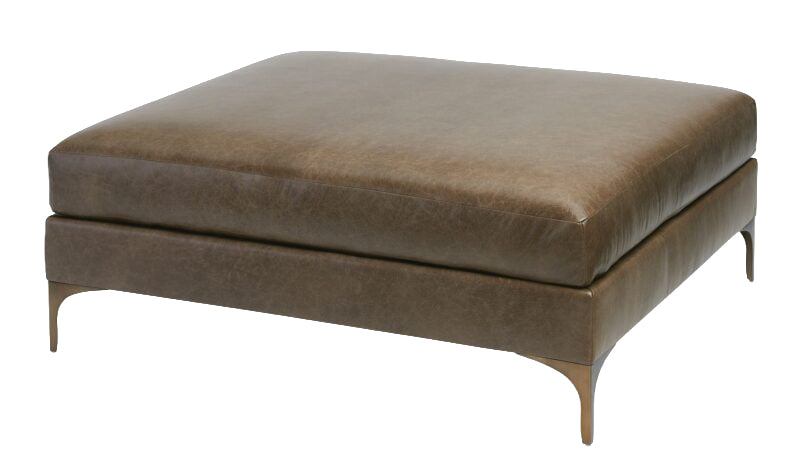 Lauren Bronze Square Ottoman
