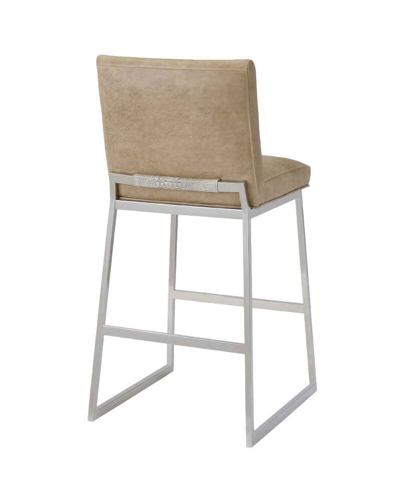 Ines Chrome Bar Stool