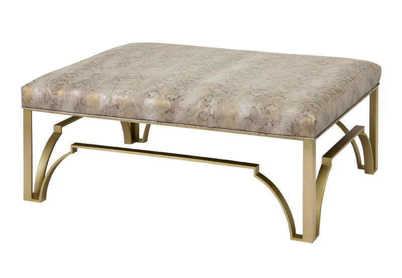 Cyra Brass Ottoman
