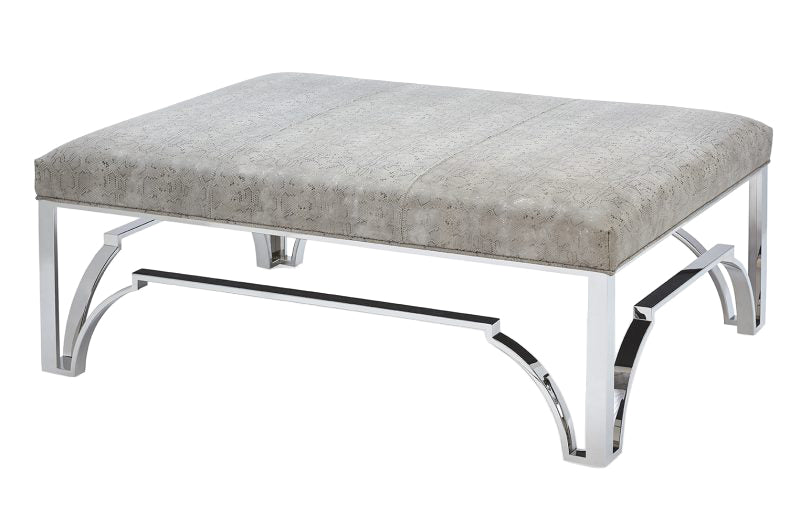 Cyra Chrome Ottoman