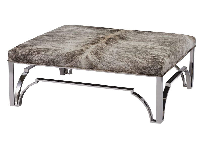Cyra Chrome Ottoman