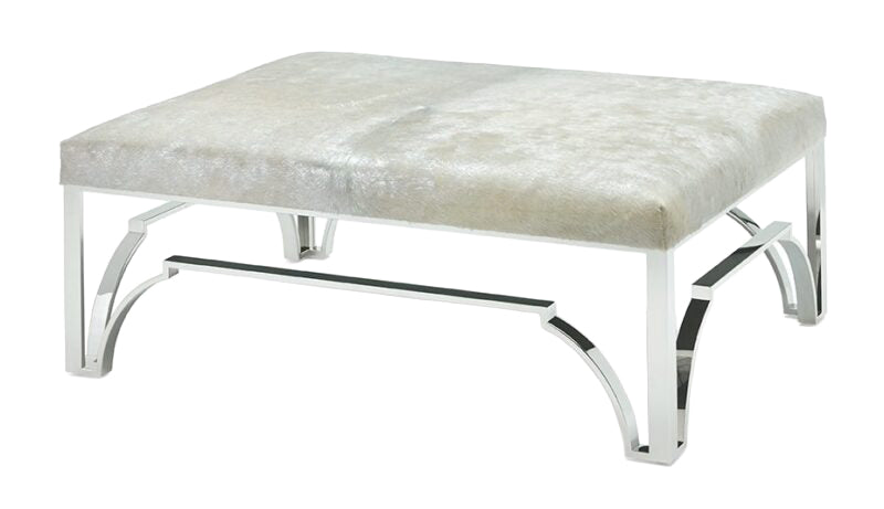Cyra Chrome Ottoman