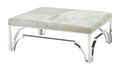 Cyra Chrome Ottoman