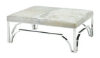 Cyra Chrome Ottoman