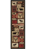 Lodge King Patchwork Multi Area Rug