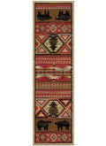 Lodge King Red Pine Area Rug