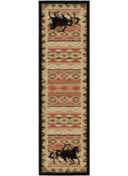 Lodge King Untamed Black Area Rug