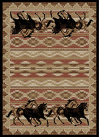 Lodge King Untamed Black Area Rug