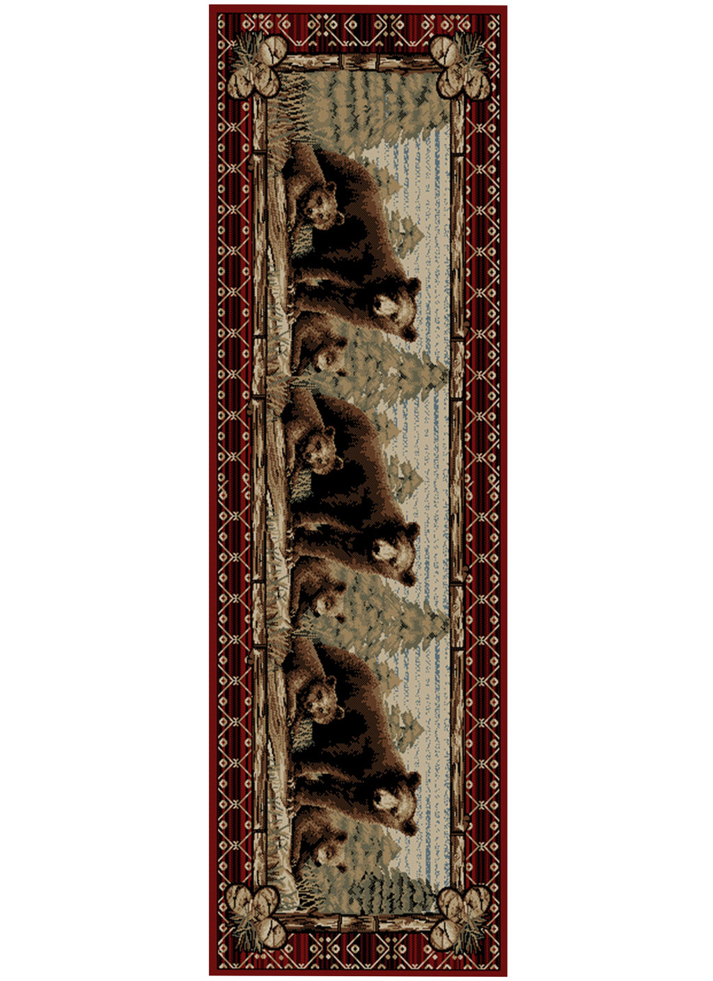 Lodge King Grizzly Gap Area Rug