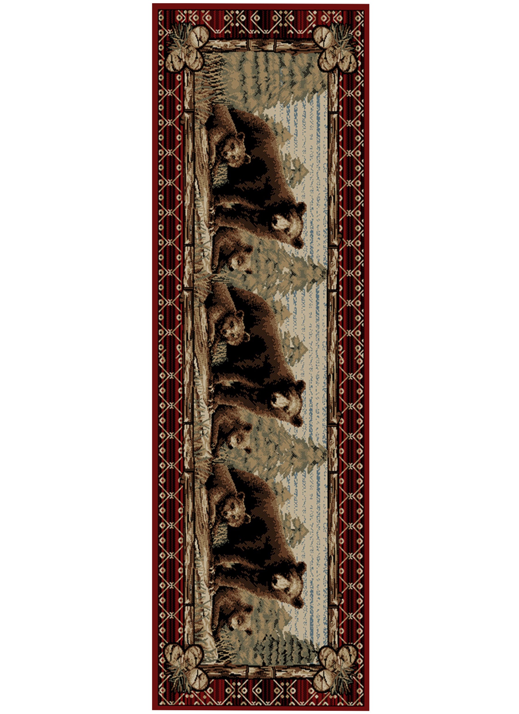 Lodge King Grizzly Gap Area Rug