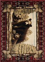 Lodge King Grizzly Gap Area Rug