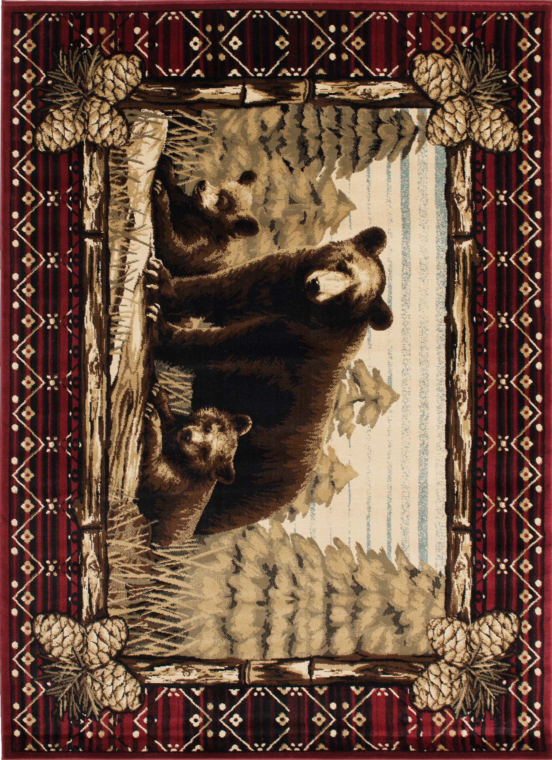 Lodge King Grizzly Gap Area Rug