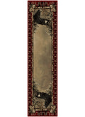 Lodge King Lazy Bear Multi Area Rug