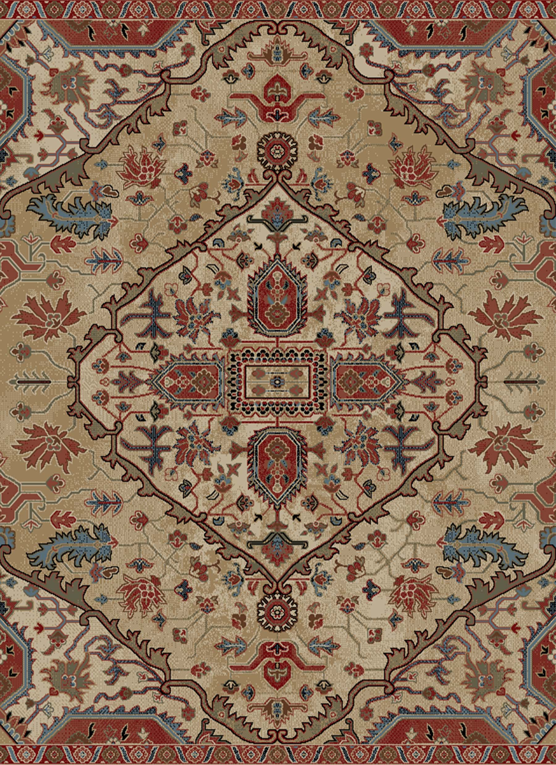 Lodge King Divine Multi Area Rug