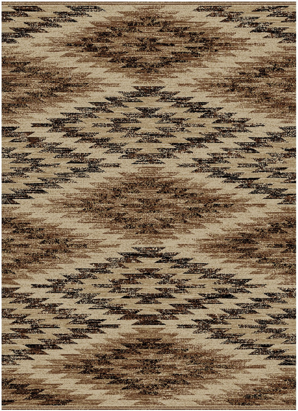 Lodge King Las Cruces Brown Area Rug