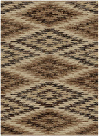 Lodge King Las Cruces Brown Area Rug