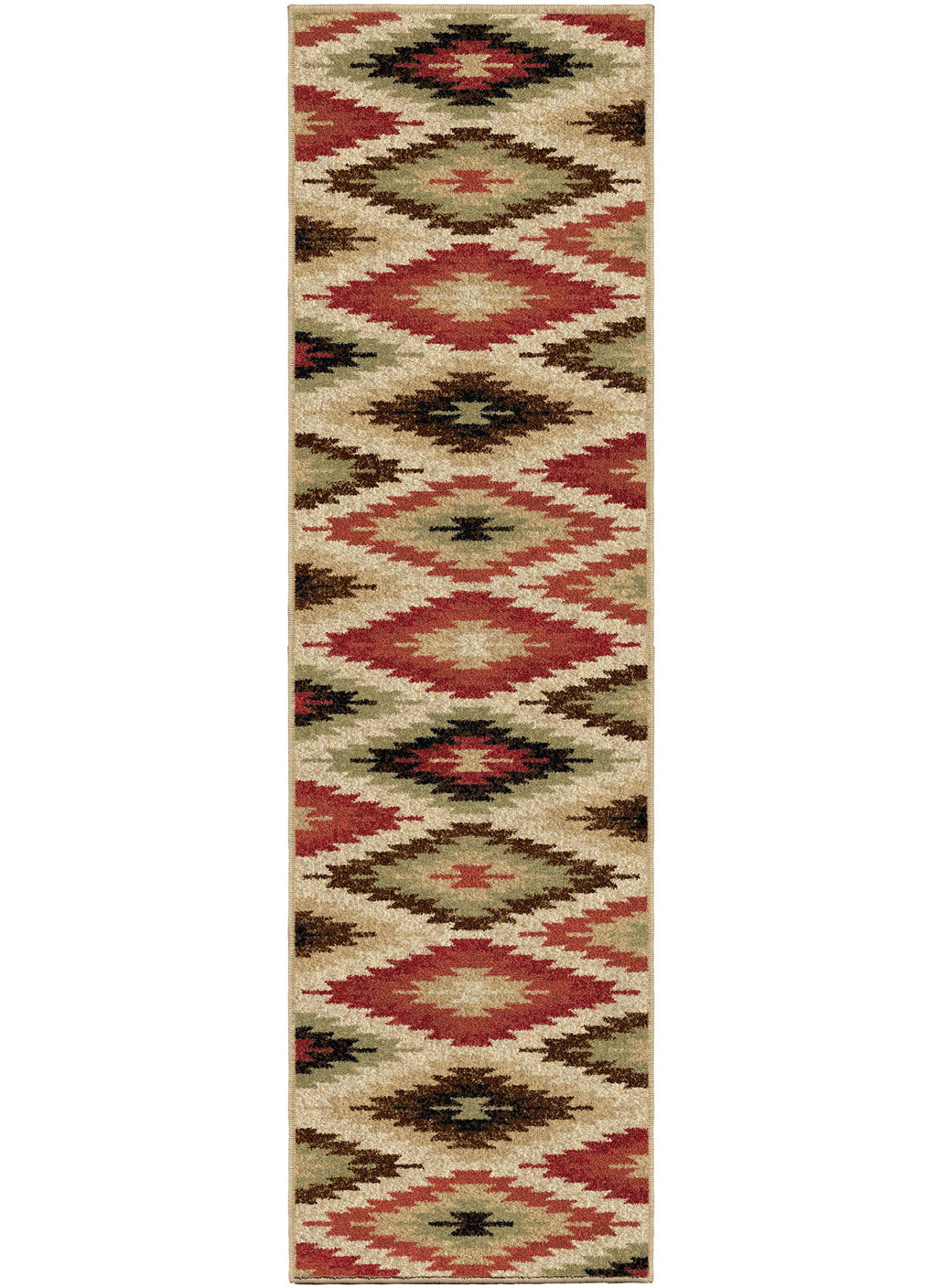 Lodge King Las Cruces Beige Area Rug