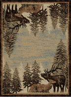 Lodge King Timberland Multi Area Rug