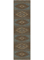 Lodge King Diamond Head Blue Area Rug