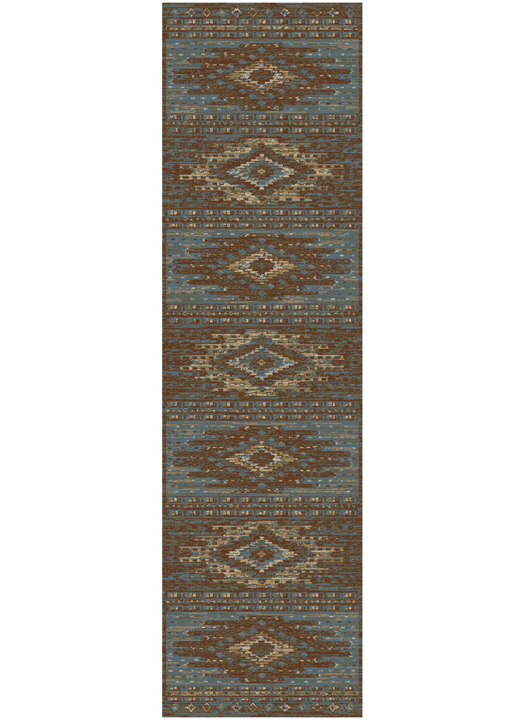 Lodge King Diamond Head Blue Area Rug