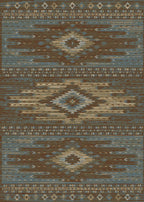 Lodge King Diamond Head Blue Area Rug