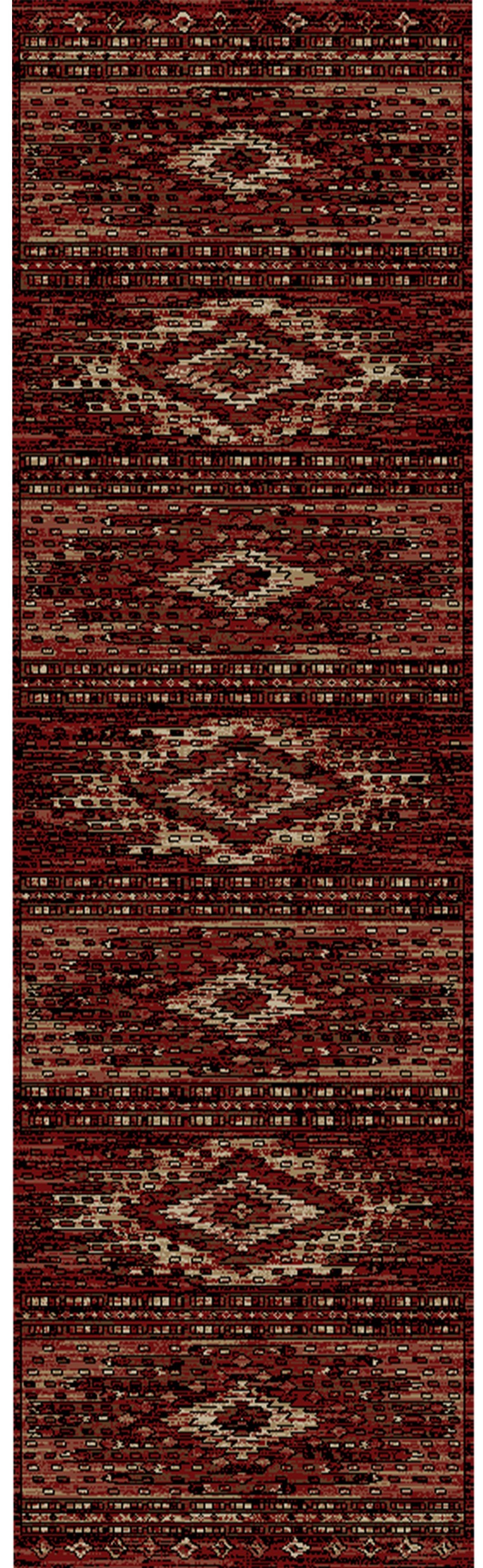 Lodge King Diamond Head Red Area Rug