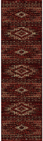 Lodge King Diamond Head Red Area Rug