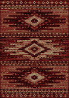Lodge King Diamond Head Red Area Rug